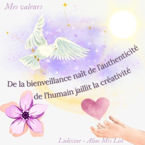 Les valeurs de Ludivine - Alias Mrs List